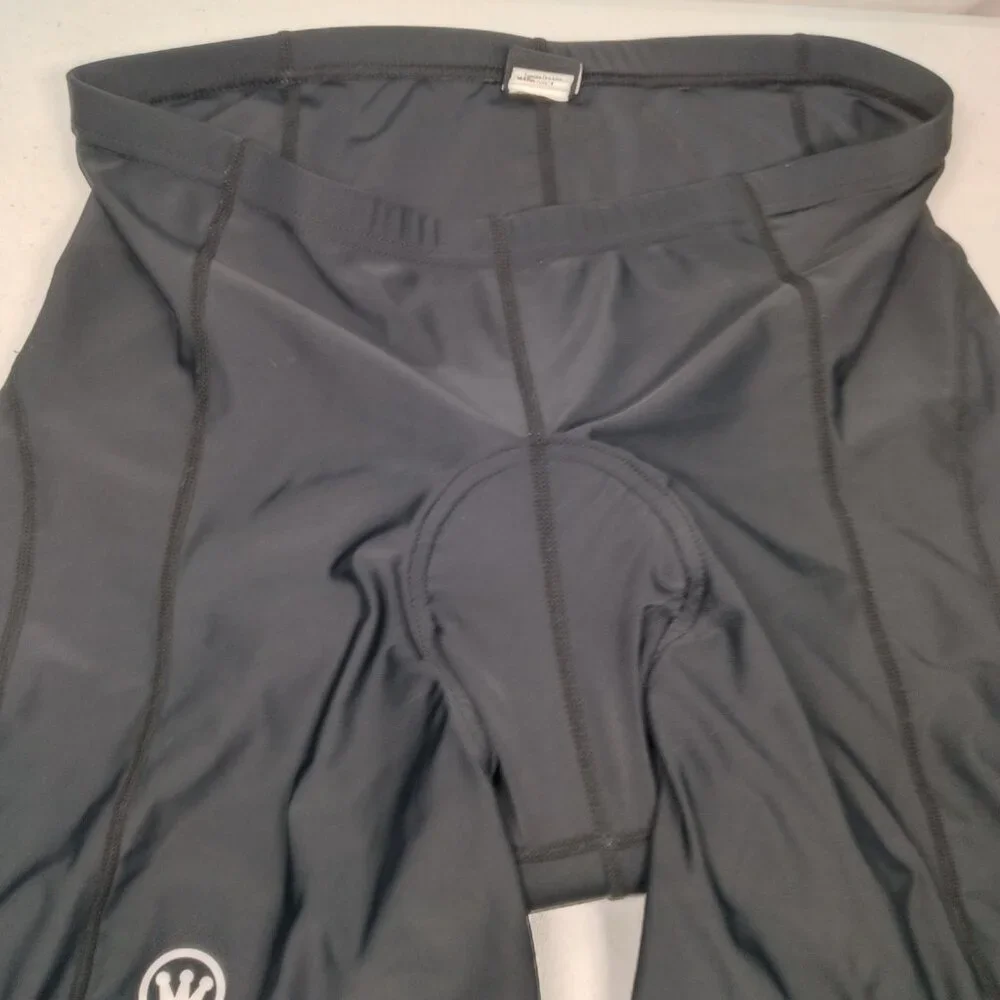 Canari Cycling Shorts Men XL Black Padded Stretch Nylon Spandex Bike Athletic - Picture 8 of 16